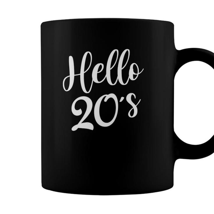 Womens Hello 20S Womens 20 Years Old 20Th Birthday Gift Bday Squad V-Neck Coffee Mug