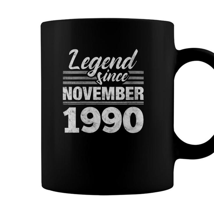 Womens Legend Since November 1990 31St Birthday 31 Years Old V Neck Coffee Mug