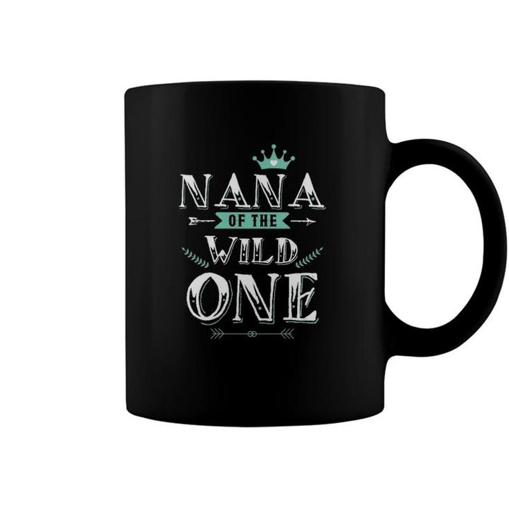 Womens Nana Of A Wild One V-Neck Coffee Mug