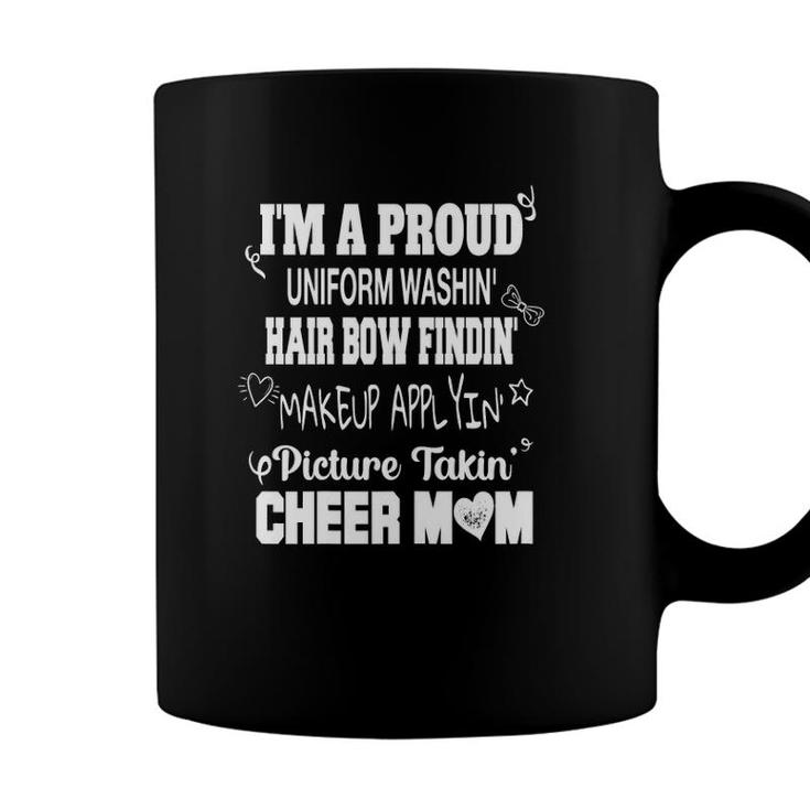 Womens Proud Cheer Mom Cheerleader Cheerleading Coffee Mug