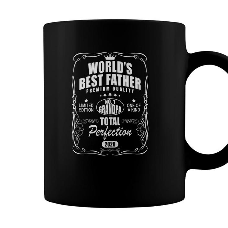 Worlds Best Father Number 1 One Grandpa Papa Greatest Dad Coffee Mug