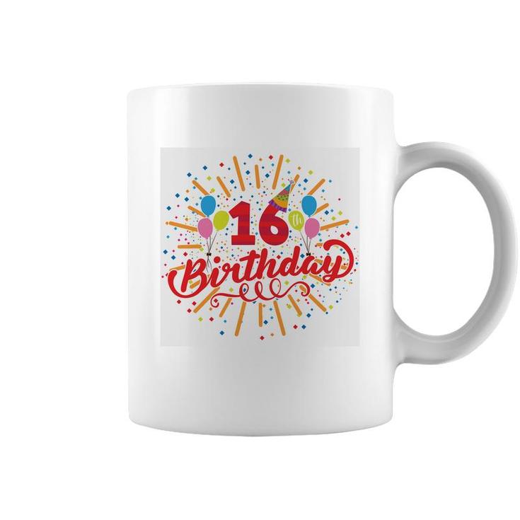 16Th Birthday 2006 White Graphics Hd Coffee Mug