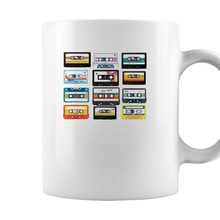 1990S Retro Vintage Birthday 90S 80S Cassettes Tapes Graphic Coffee Mug