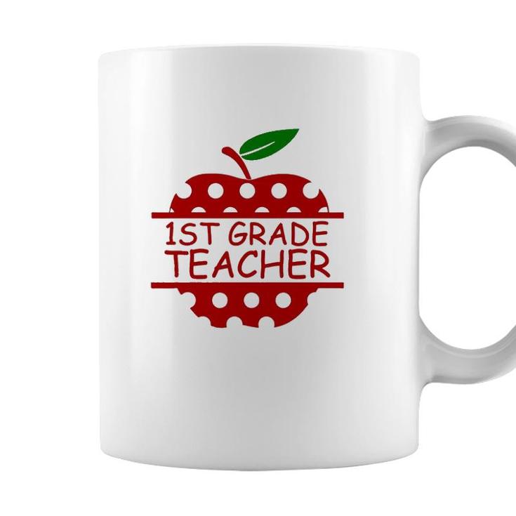 1St Grade Teacher Teaching Lover Apple Coffee Mug