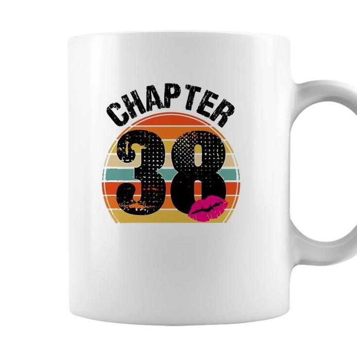 Chapter 38 38Th Birthday 38 Years Old Women Lips Vintage Coffee Mug ...