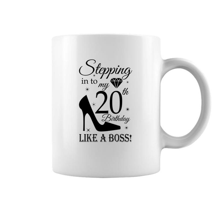 20Th Birthday With Stepping Into Like A Boss Since 2002 Coffee Mug