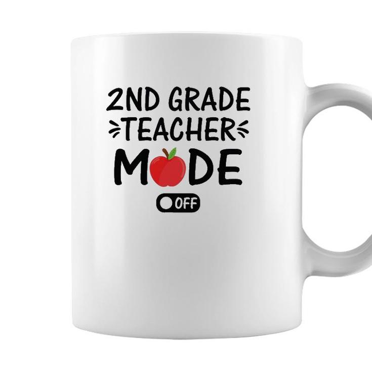 2Nd Grade Teacher Mode Off Funny Summer Last Day Of School Coffee Mug