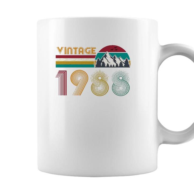 33Th Birthday Gift 33 Years Old Men Women Retro Vintage 1988  Coffee Mug