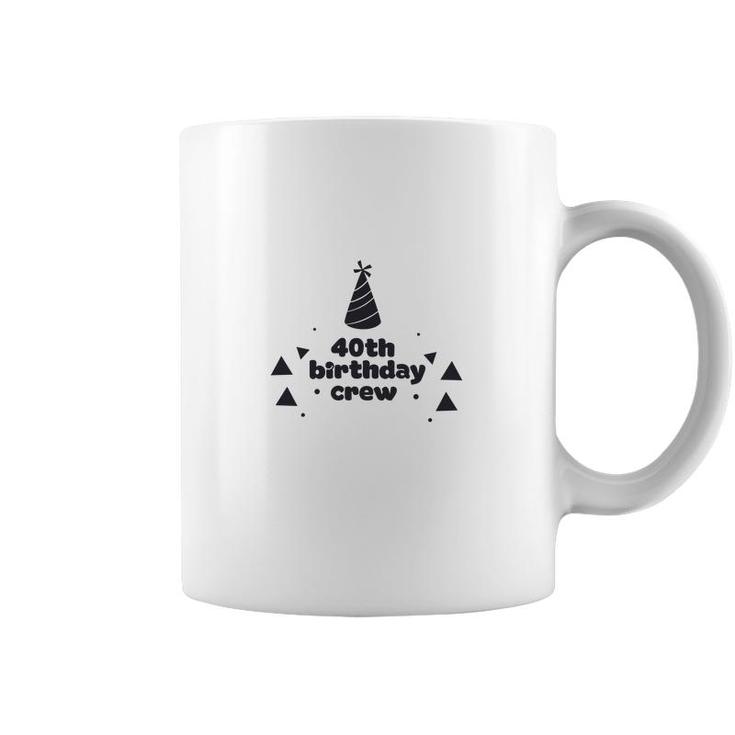 40Th Birthday Crew Hat 40Th Birthday 1982 Coffee Mug