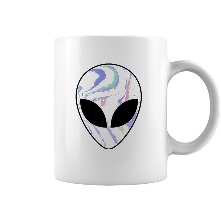 Alien Head Colorful Alien  Rave Tee Believe Ufo  Coffee Mug