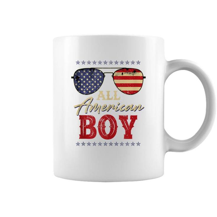 All American Boy 4Th Of July Us Flag Boys Kids Sunglasses  Coffee Mug