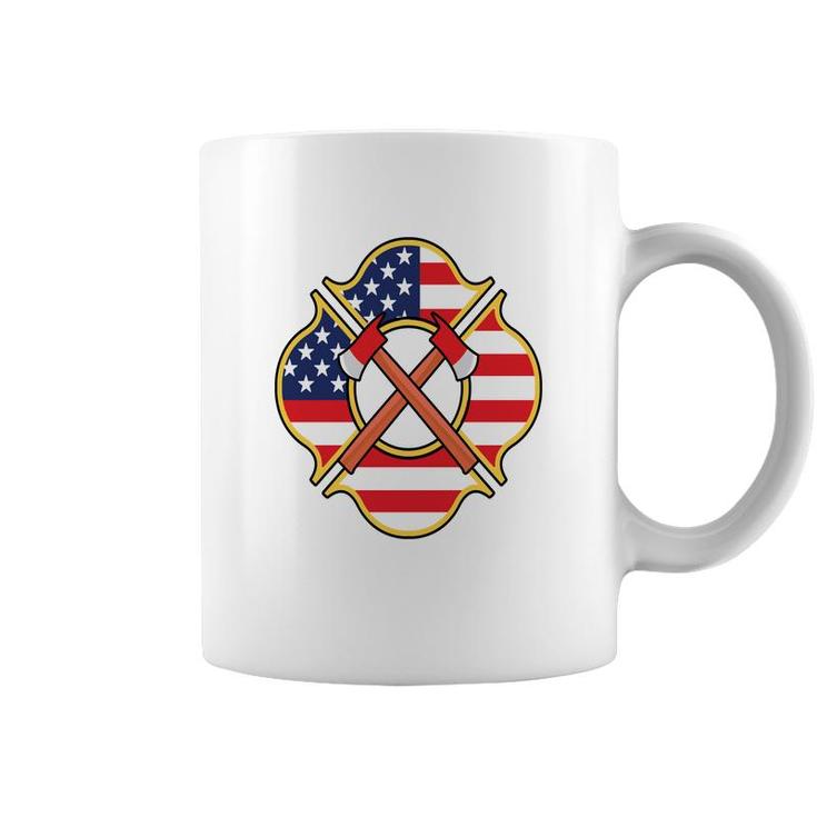 American Job Proud To Be A Firefighter Coffee Mug