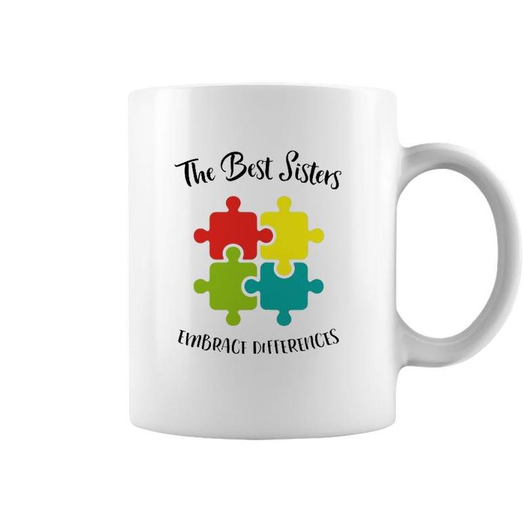 Autism Sister Awareness Day Autistic Gift For Sis Coffee Mug