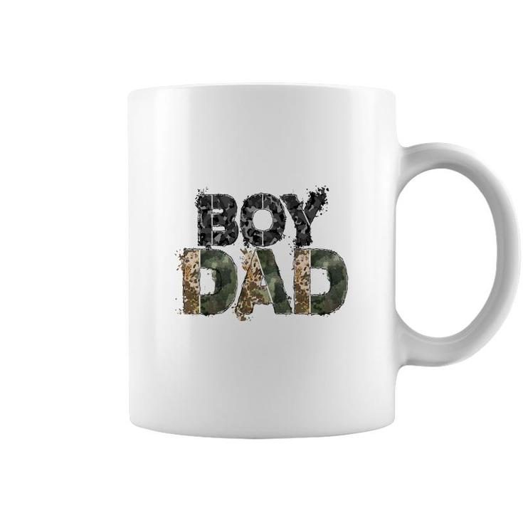 Badass Boy Dad Hero Father Leopard Design Coffee Mug
