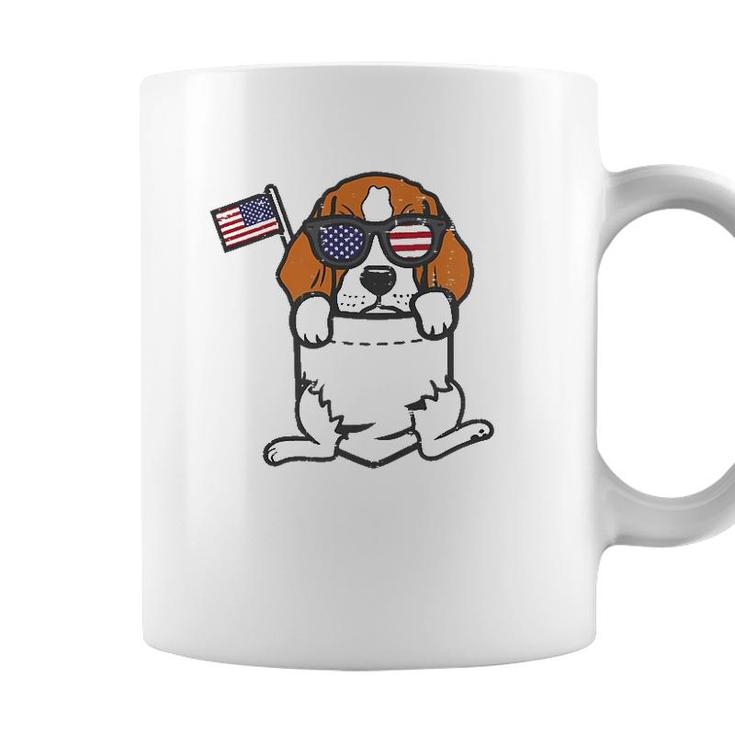 Beagle Feet Pocket Cute American Usa 4Th Of July Fourth Dog  Coffee Mug