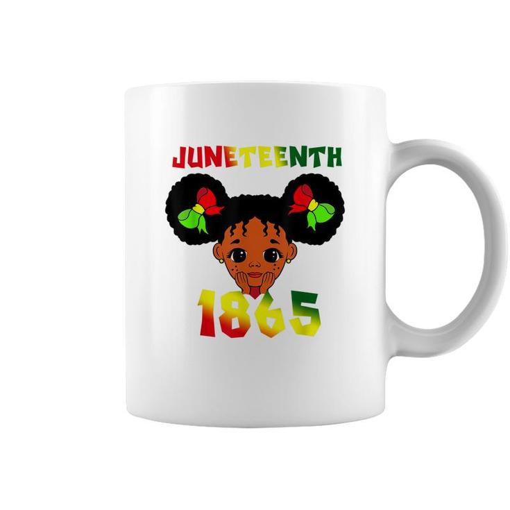 Black Girl Juneteenth 1865 Kids Toddlers Celebration   Coffee Mug