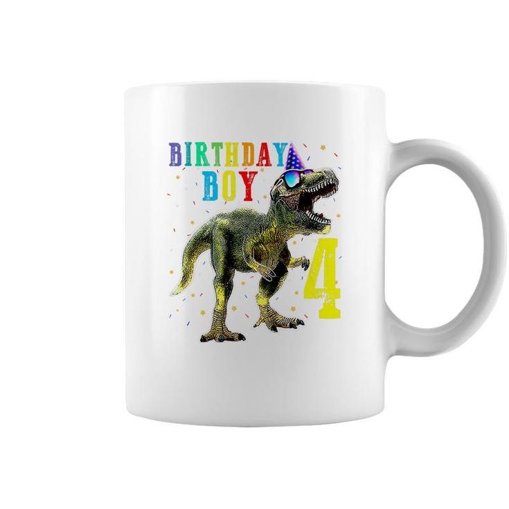 Boys Rawr Im 4 4Th Birthday Dinosaur   Coffee Mug