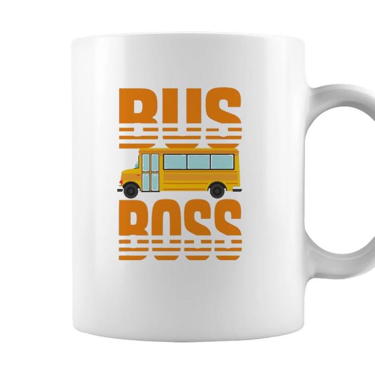 Bus Boss Funny Big Yellow School Bus Driver Coffee Mug