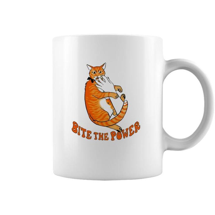 Cat Bite The Power Pet Lover Coffee Mug