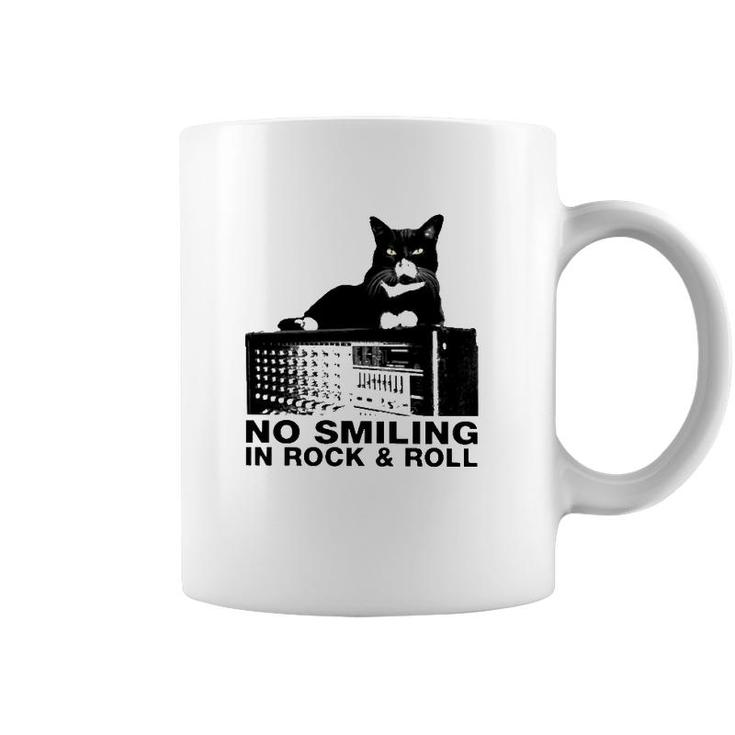 Cat No Smiling In Rock And Roll Coffee Mug