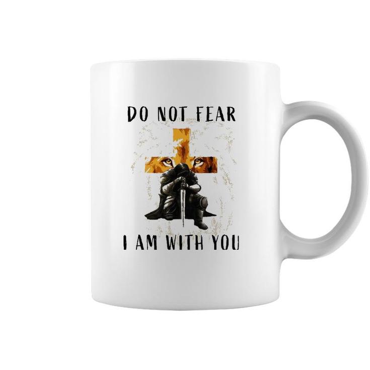 Christian Bible Verse  Men Lion Faith Fear Religious Coffee Mug