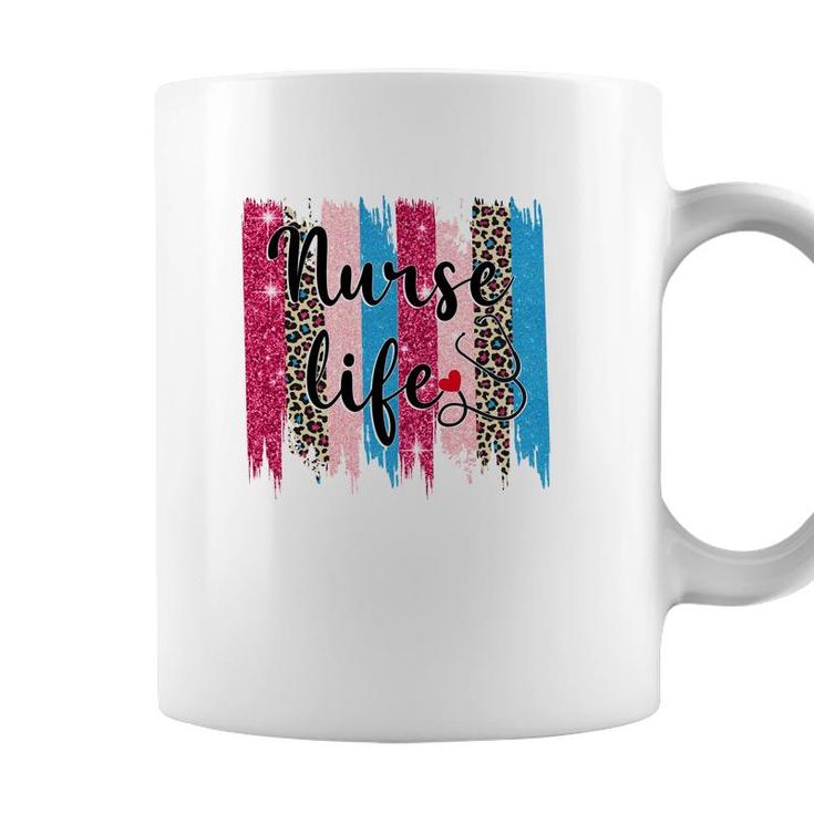 Colorful Leopard Nurse Life Pattern New 2022 Coffee Mug