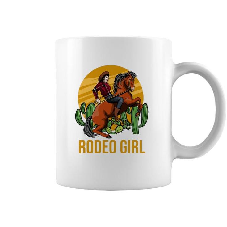 Cowgirl Horse Riding Horsewoman Western Rodeo Girl  Coffee Mug