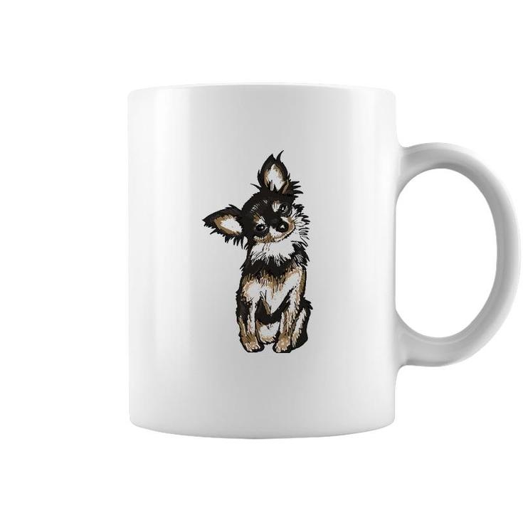 Cute Chihuahua Dog Illustration Chihuahua Owner Coffee Mug