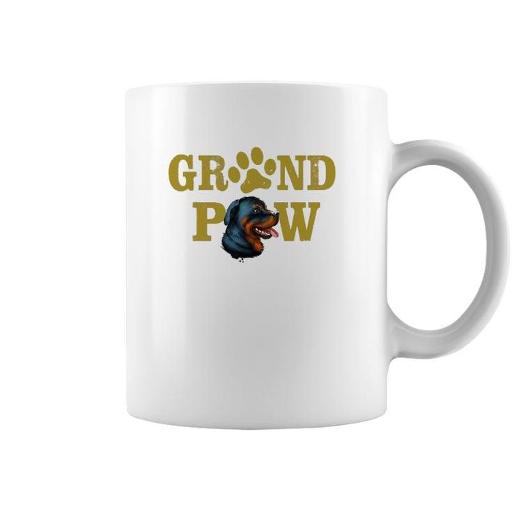 Dogs 365 Rottweiler Grand Paw Grandpaw Grandpa Dog Lover Coffee Mug