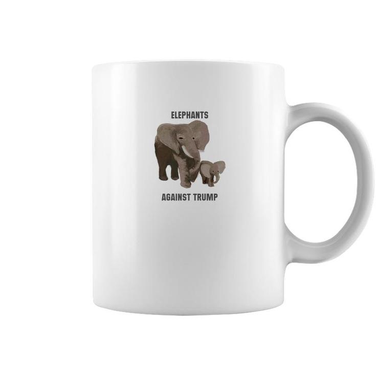 Elephants Against Trump Anti Trophy Hunting Coffee Mug