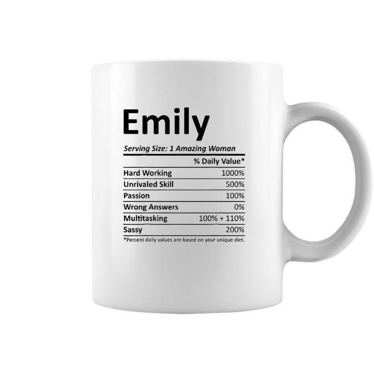 Emily Nutrition Personalized Name Funny Christmas Gift Idea Coffee Mug