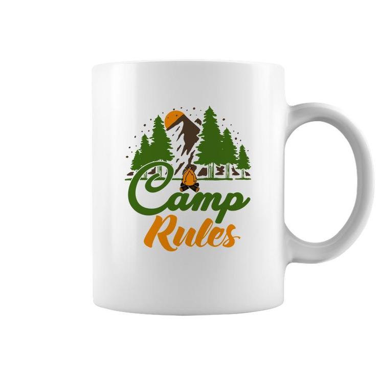Explore Travel Lover Makes Camp Rules For Them Coffee Mug