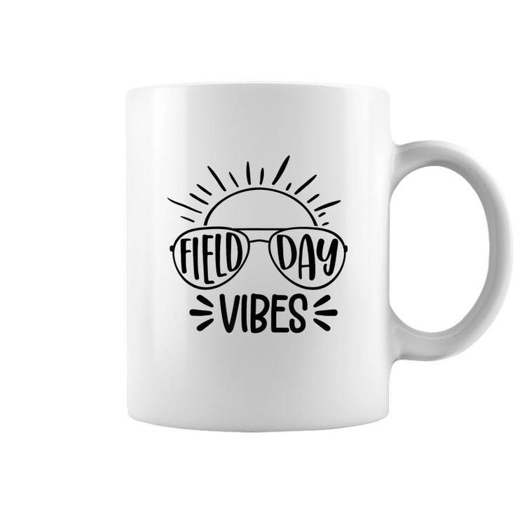 Field Day Vibes Funny Summer Glasses Teacher Kids Field Day  Coffee Mug