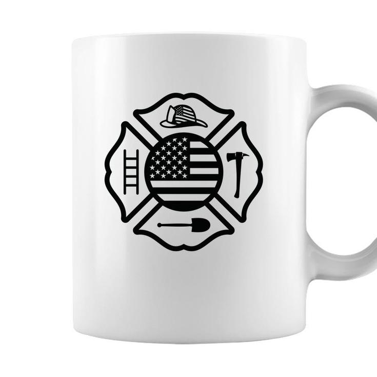 Firefighter Usa Flag Meaningful Gift For Firefighter Coffee Mug