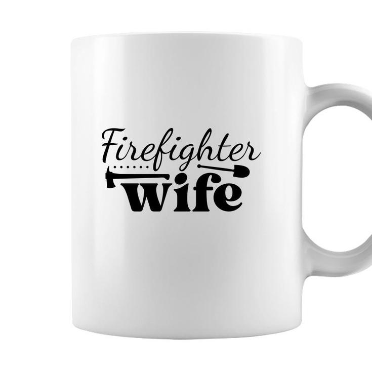 Firefighter Wife Black Graphic Meaningful Coffee Mug