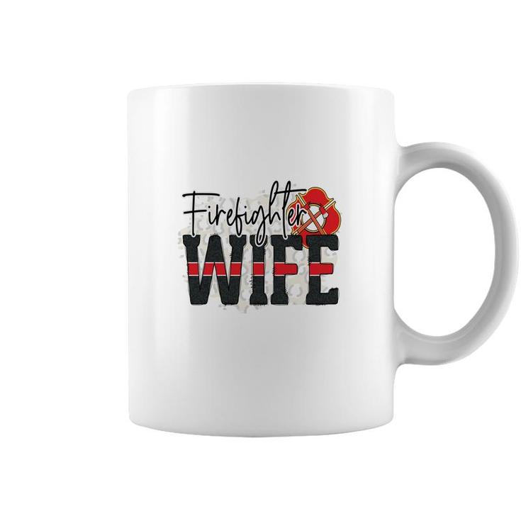 Firefighter Wife Proud Job Title Coffee Mug