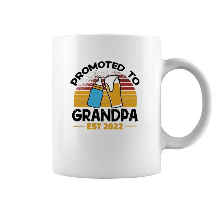 First Time Grandpa Promoted To Grandpa 2022  Coffee Mug