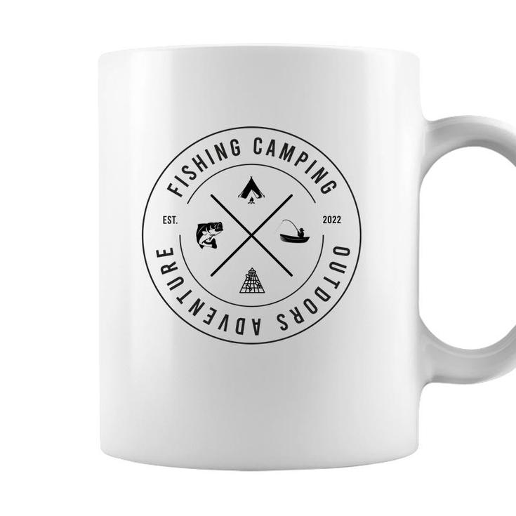Fishing Camping Outdoor Adventure Summer Est 2022 Coffee Mug