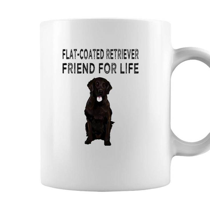 Flat Coated Retriever Friend For Life Dog Lover Friendship Coffee Mug