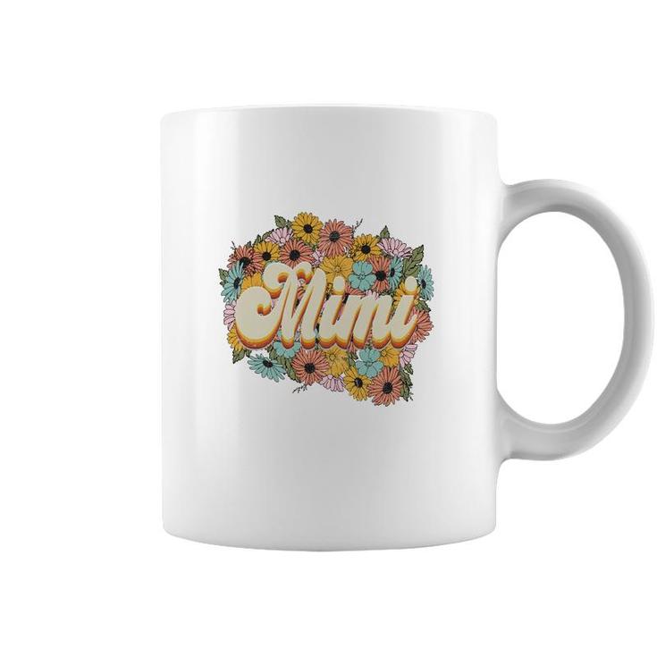 Florals Retro Mimi Flower Vintage Mothers Day Coffee Mug