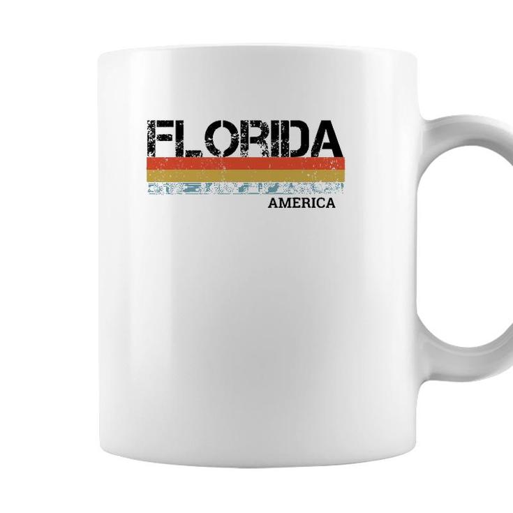 Florida Retro Vintage Stripes Coffee Mug