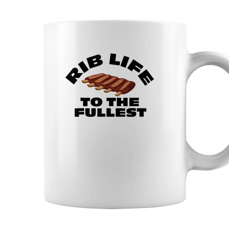 Funny Bbq Accessory Gift Idea For Dad Meat Smoking Rib Lover Coffee Mug
