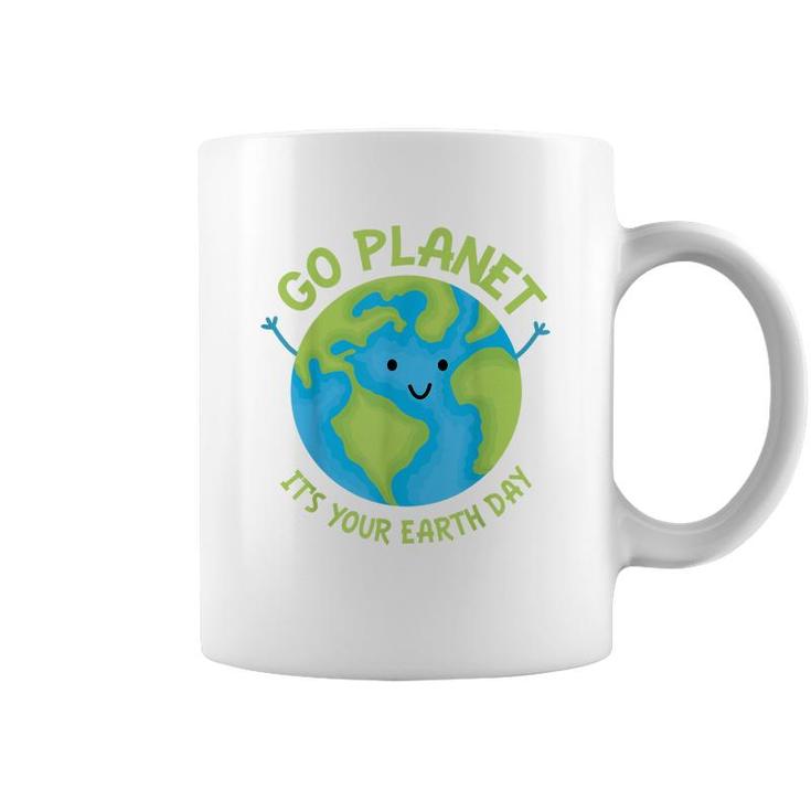 Go Planet Its Your Birthday Kawaii Cute Earth Day Boys Girls  Coffee Mug
