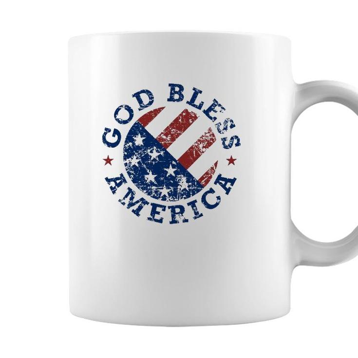 God Bless America Flag 4Th Of July Independence Day Coffee Mug