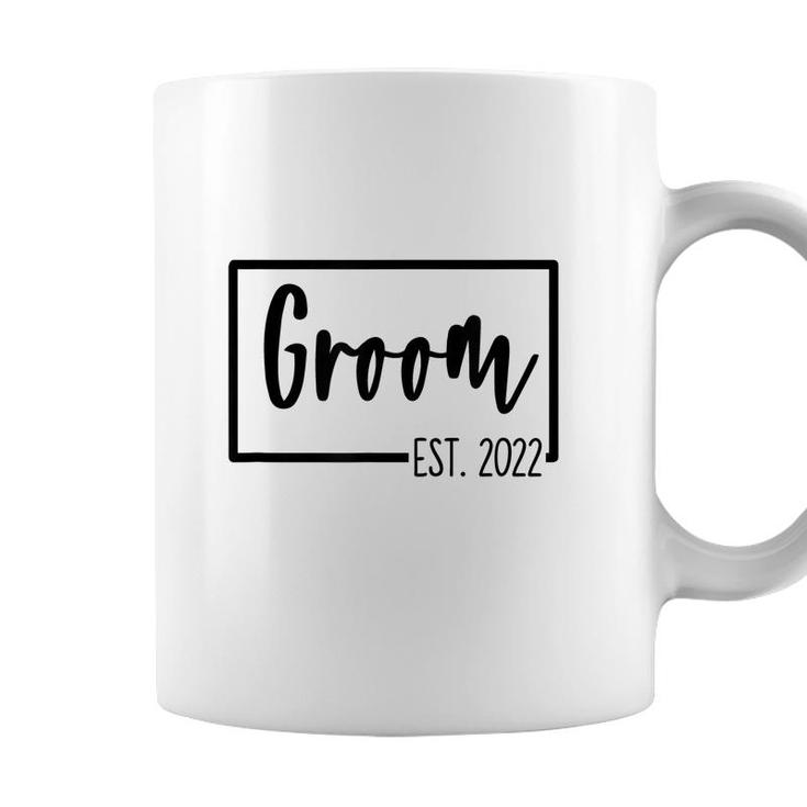 Groom Est 2022 Wedding Day Bachelor Party Getting Husband Coffee Mug