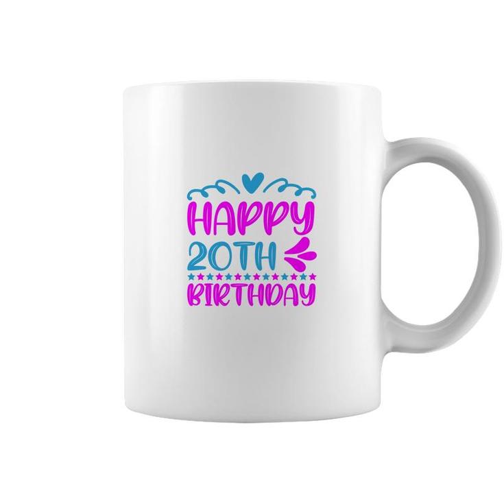 Happy 20Th Birthday With Many Memories Since I Was Born In 2002 Coffee Mug