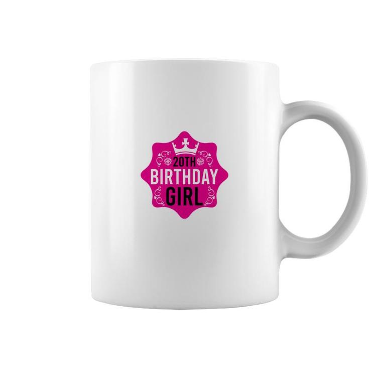 Happy Beautiful 20Th Birthday Girl With Many Good Wishes Since I Was Born In 2002 Coffee Mug