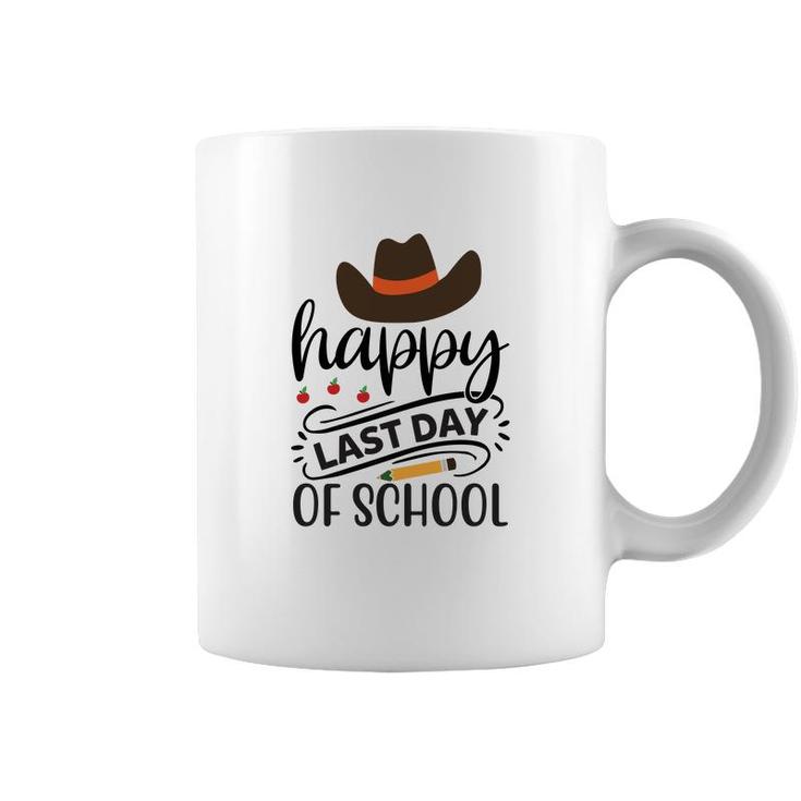 Happy Last Day Of School With Black Cowboy Hat Coffee Mug
