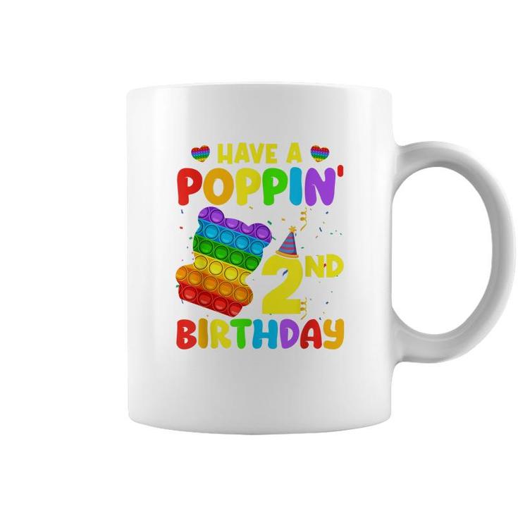 Have A Poping 2Nd Birthday Pop It Birthday Boy Girl  Coffee Mug