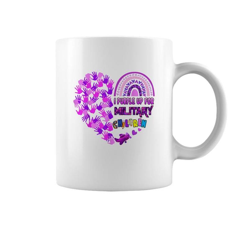 Heart Military Child Month - Purple Up For Military Kids  Coffee Mug